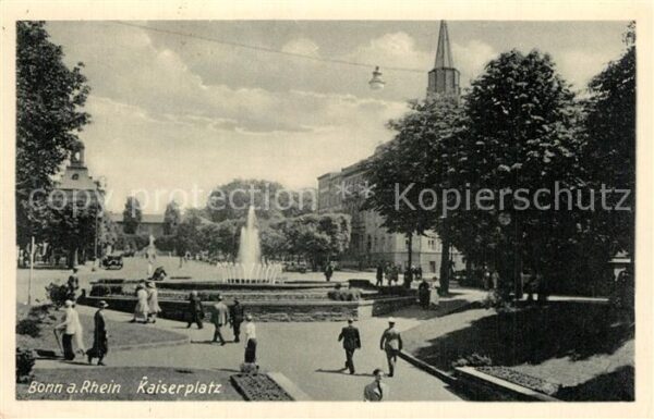Bonn Rhein Kaiserplatz Fontäne