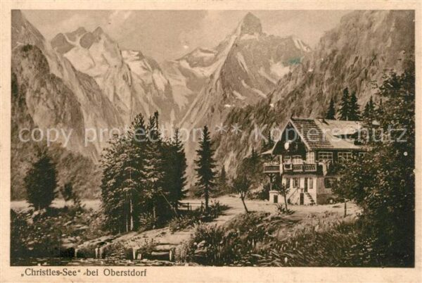Oberstdorf Christlessee Gasthaus Alpen Künstlerkar
