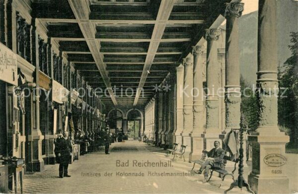 Bad Reichenhall Inneres der Kolonnade Achselmannstein