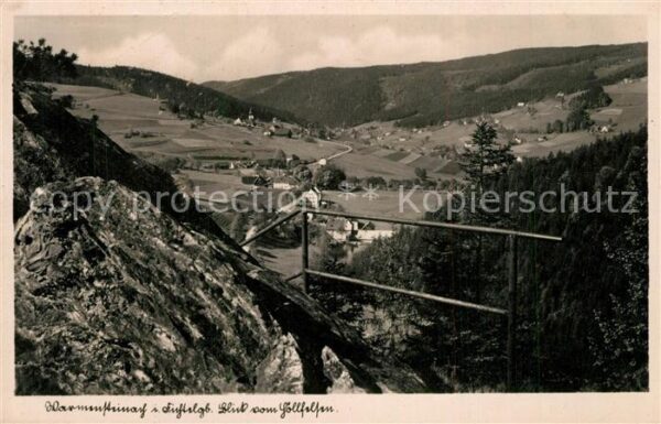 Warmensteinach Blick vom Göllstein