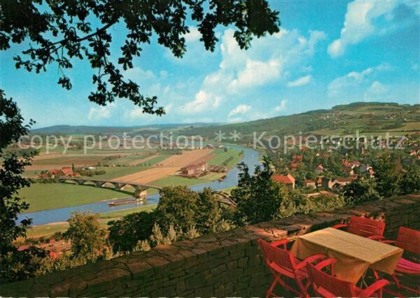Bad Salzuflen Panorama Blick von Burg Vlotho auf die