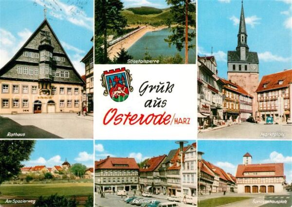 Osterode Harz Rathaus Marktplatz Spritzenhausplatz Ko