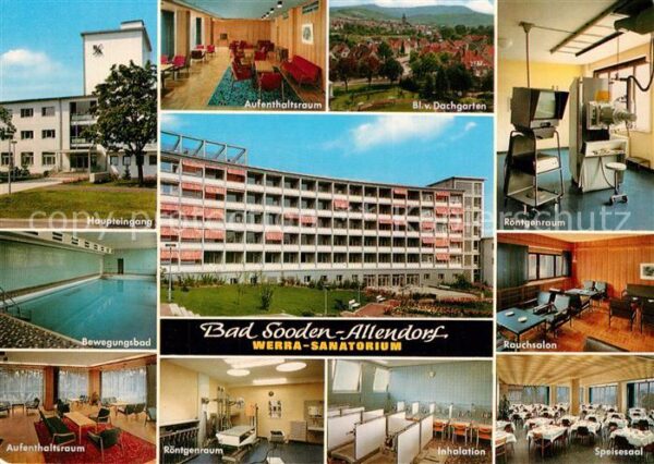 Bad Sooden-Allendorf Werra Sanatorium Stadtpanorama Blick vo