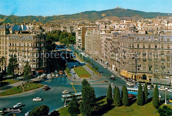 Barcelona Cataluna Fliegeraufnahme Avenida General Goded