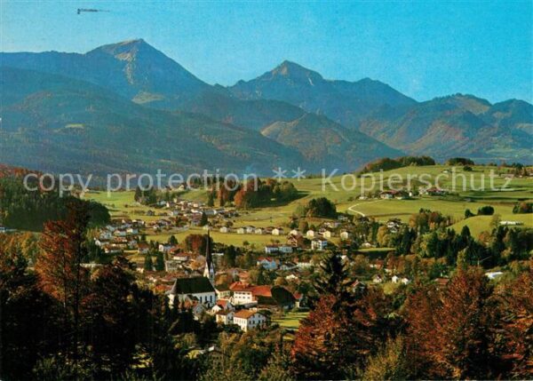 Siegsdorf Oberbayern Panorama Hochfelln Hochgern