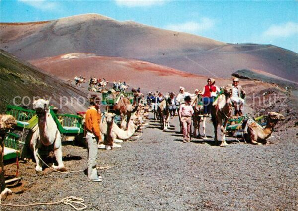 Lanzarote Kanarische Inseln Montana del Fuego Caravana