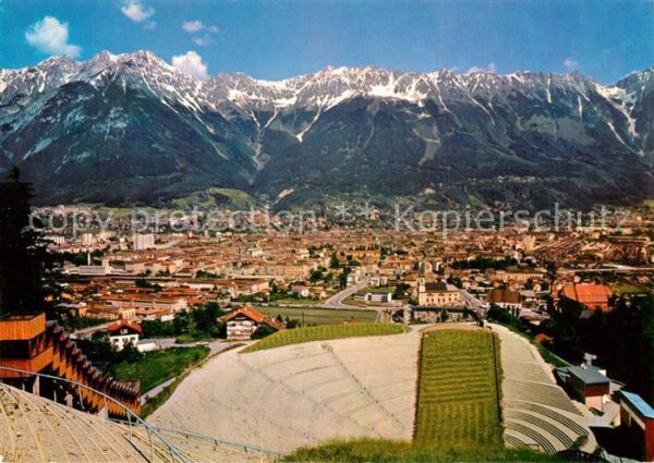Innsbruck Blick von der Olympia Sprungschanze