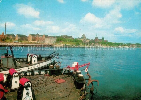 Szczecin Stettin Panorama Fischerboote