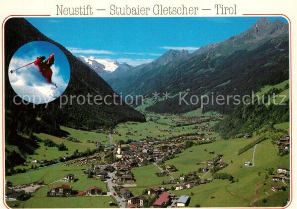 Neustift Stubaital Tirol Fliegeraufnahme