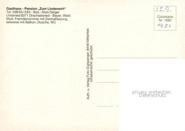 Oberried Bischofsmais Panorama Unterried – Bild 2