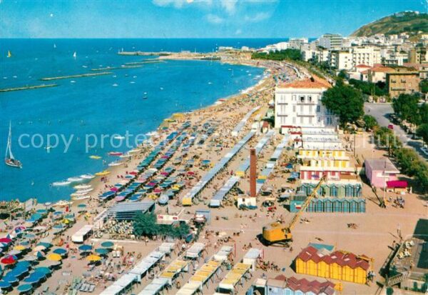 Cattolica Rimini Fliegeraufnahme Lungemare Spiaggia