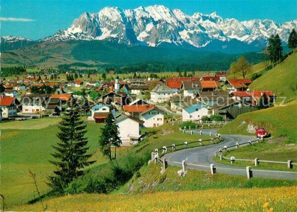 Wallgau Panorama Wettersteinwand