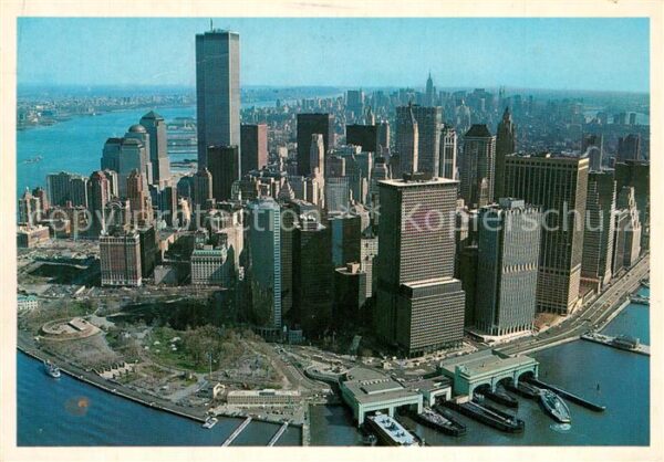 Manhattan New York Fliegeraufnahme Bustling lower