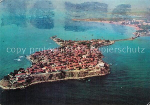 Nessebar Nessebyr Nessebre Halbinsel Fliegeraufnahme
