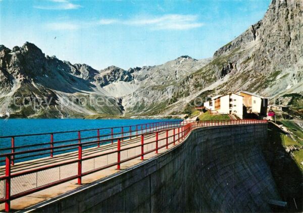 Luenersee Vorarlberg Staumauer Stausee mit Douglashütte Alpe