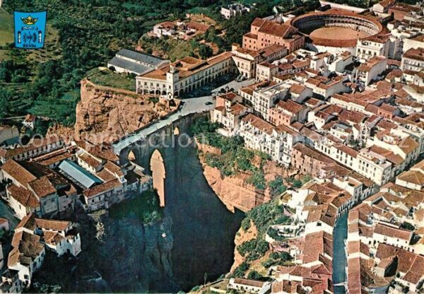 Ronda Andalucia Puente y Plaza de Toros vista aérea