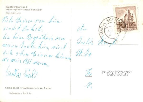 Maria Schmolln Wallfahrtsort und Erholungsdorf Flieger – Bild 2