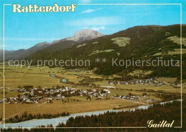 Rattendorf Panorama Gailtal Blick auf Rattendorf u