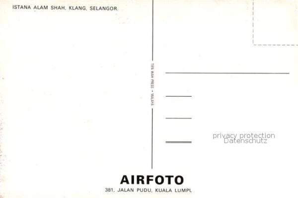 Klang Malaysia Istana Alam Shah aerial view – Bild 2
