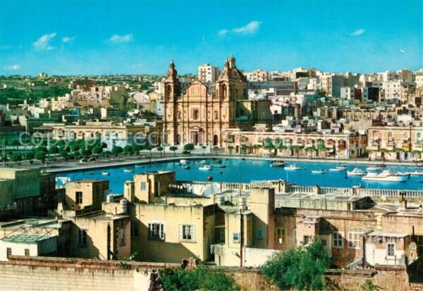 Msida Stadtpanorama Hafen