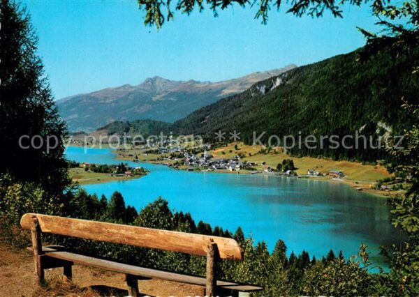Weissensee Kaernten Panorama Blick gegen Westen Blick von d