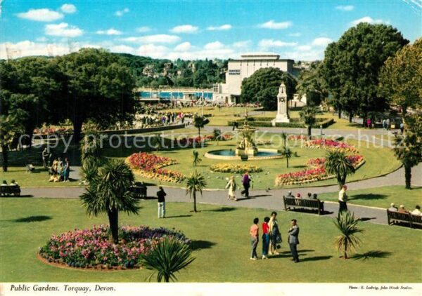 Torquay UK Public Gardens Monument