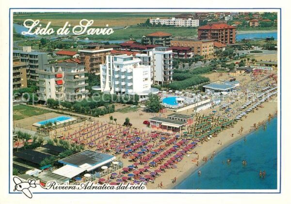 Lido di Savio Spiaggia Panorama dall aereo Riviera Ad
