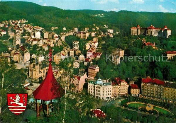 Karlovy Vary Celkovy pohled na stred lazni Sanatoriu