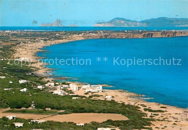 Formentera Playa Tramuntana vista aerea