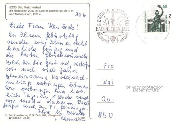 Bad Reichenhall Gesamtansicht mit Reiteralpe Loferer St – Bild 2