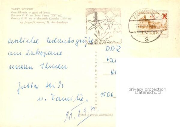Tatry Wysokie Gebirgspanorama – Bild 2
