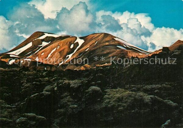 Island Iceland Háalda in Landmannalaugar Gebirgspanora