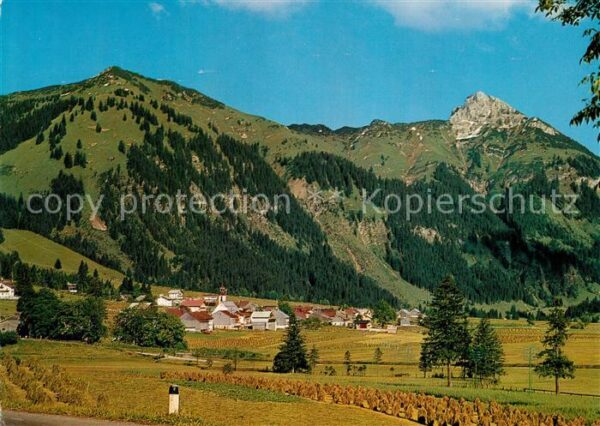Nesselwaengle Tirol Panorama Hahnenkamm Gaichtspitze Tannhe