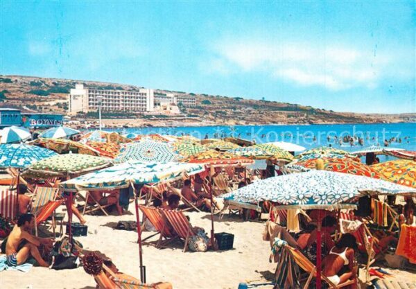 Malta Mellieha Bay Ghadira Beach Strand