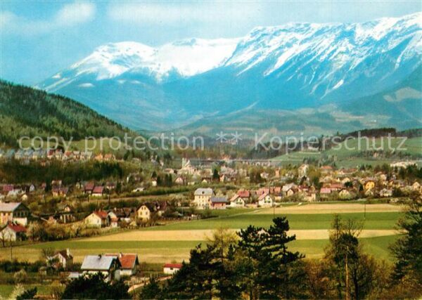 Payerbach Panorama mit Rax Sommerfrische