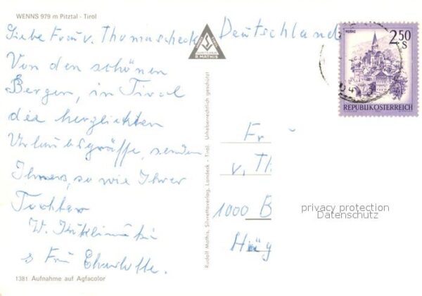 Wenns Pitztal Tirol Bergdorf mit Kirche – Bild 2