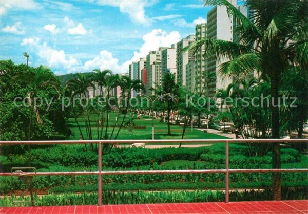 Santos Brazil Jardim na Praia do Gonzaga