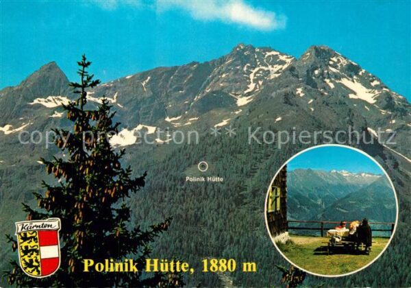 Obervellach Kaernten Polinik Hütte Berghütte Alpenpanorama