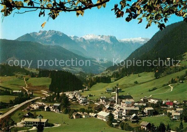Russbach Pass Gschuett Panorama Tennengebirge