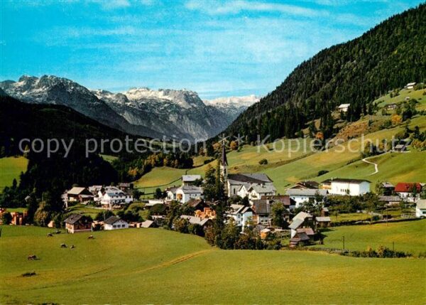 Russbachsaag Panorama Blick gegen Tennengebirge