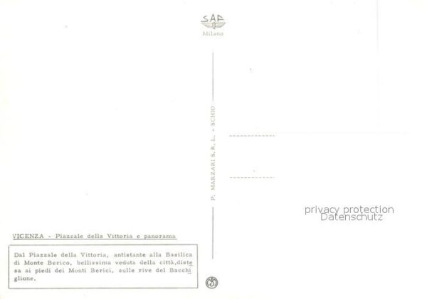 Vicenza Piazzale della Vittoria e panorama – Bild 2