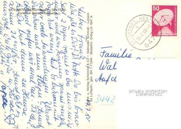 Selters Ortenberg Kurklinik Benediktusquelle Fliegeraufna – Bild 2