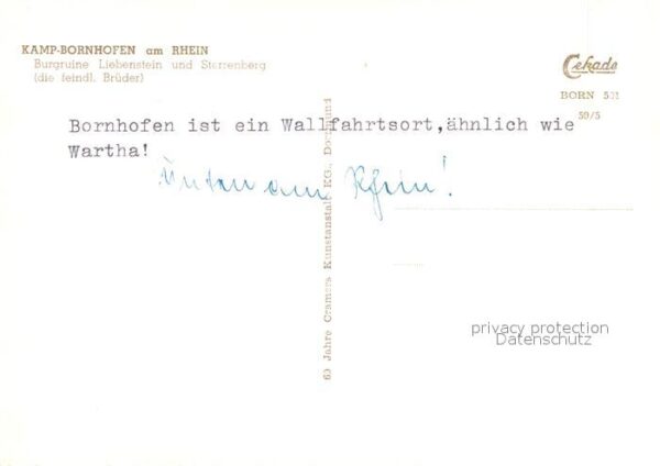 Kamp-Bornhofen Burgruine Liebenstein und Sterrenberg D – Bild 2