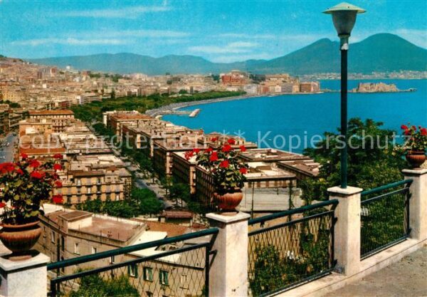 Napoli Neapel Panorama da Via Orazio