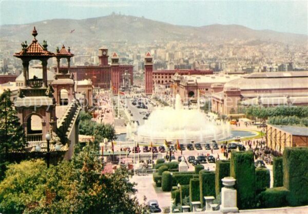 Barcelona Cataluna Parque de Montjuich Feria de Muestras