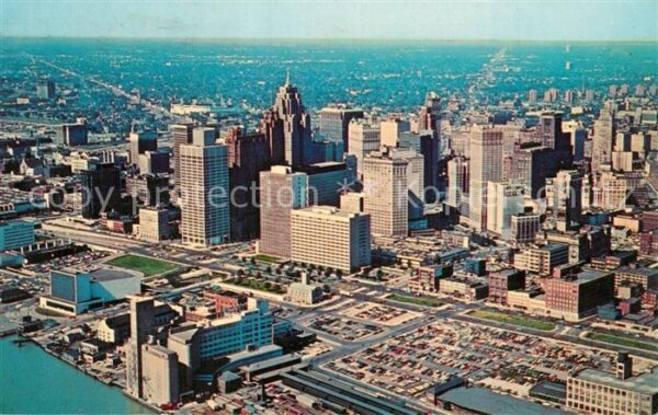 Detroit Michigan Fliegeraufnahme