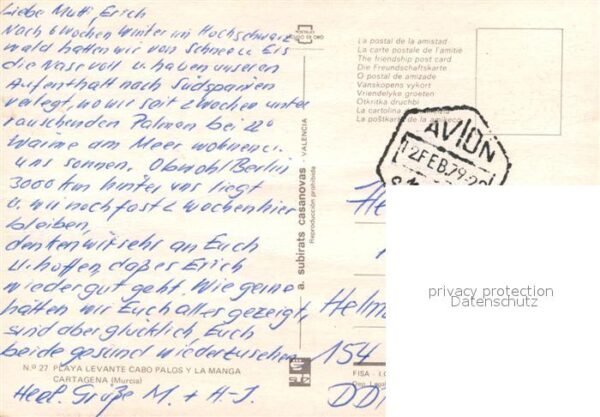 Cartagena Murcia Fliegeraufnahme Playa Levante – Bild 2