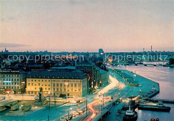 Stockholm Skeppsbronn sedd fran Slussen