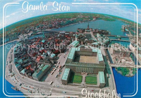 Stockholm Gamla Stan Fliegeraufnahme