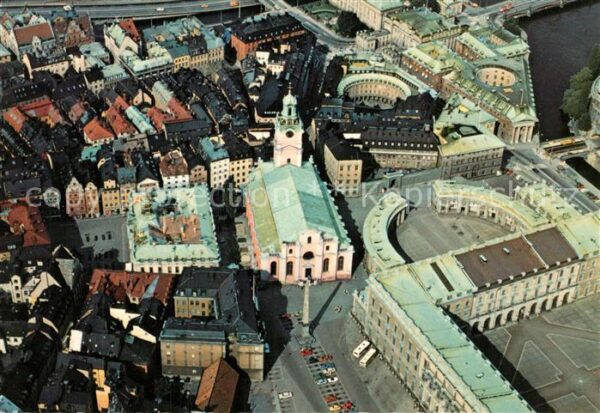 Stockholm Fliegeraufnahme Schloss Regierungsgeb?u